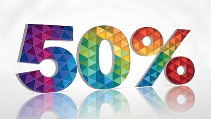 Get 50% off now with this vibrant, eye-catching sale promotion to attract customers and boost sales with limited time offer discounts now