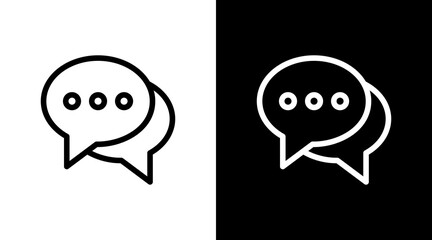 Chat With Icon Set Design