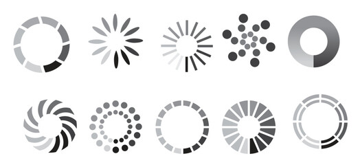 preloader vector symbols