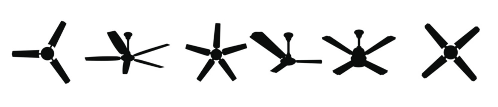 realistic ceiling fan vectors