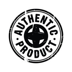 Authentic product stamp seal of approval for genuine merchandise and quality assurance