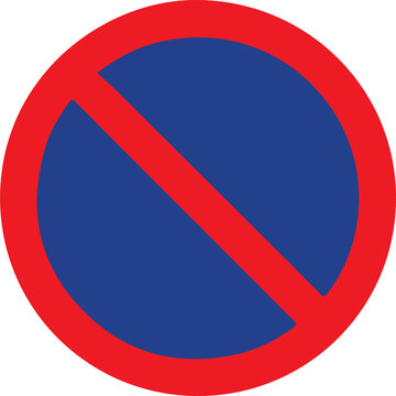 no waiting road sign