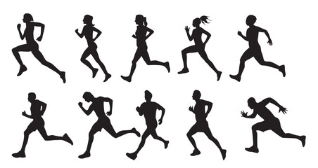 running silhouette