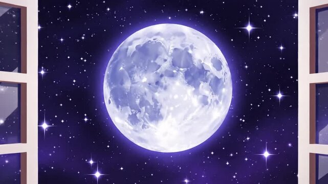Full Moon Night Karva Chauth Celebration Background