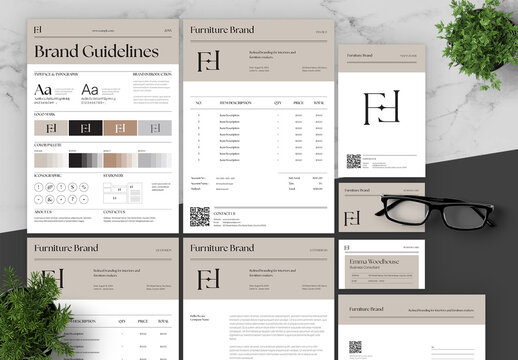 Beige And Black Brand Guidelines Furniture