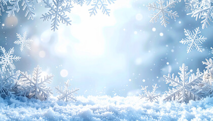 Winter Snowflakes Background
