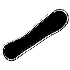 Hand drawn brush strokes for grunge design elements