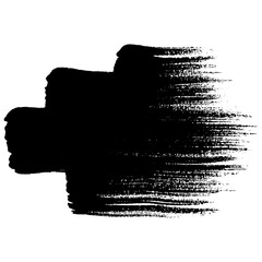 Hand drawn black ink strokes suitable for grunge design backgrounds