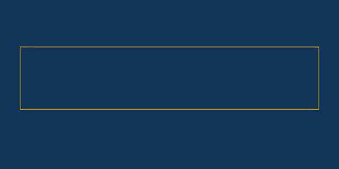 Deep Navy Blue / Dark Blue background (primary color) with a Bright Orange / Gold / Yellow border.