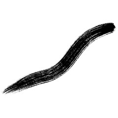 Hand drawn black ink brush strokes for creative design projects