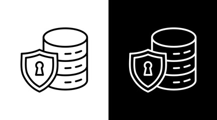 Data Shield With Icon Set Design