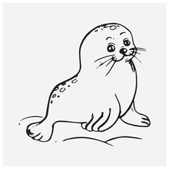 sea lion cartoon
