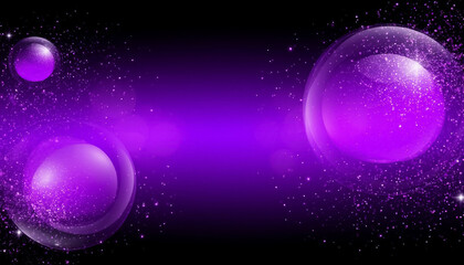 Purple gradient bubble PNG with radiant glow and dripped texture