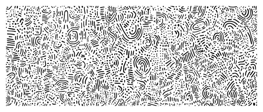 abstract hand drawn doodle lines seamless pattern vector background