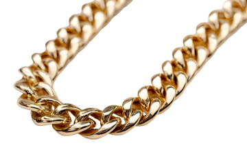 Obraz premium Luxury gold chain jewelry studio setting product photography elegant display close-up view fashion concept