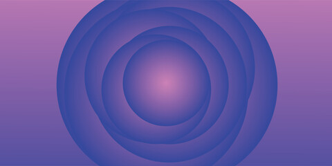 Gradient background. Abstract circle papercut smooth color modern