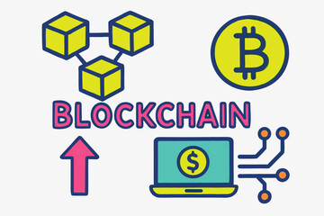 Fototapeta premium Futuristic Crypto Structure With Chain Links