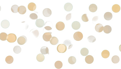 Festive clipart - golden bokeh for overlay on transparent background
