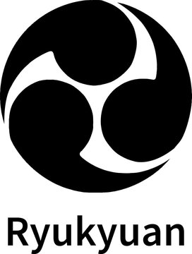 Ryukyuan religion symbol. Indigenous animistic belief system of the Ryukyu Islands. Vector