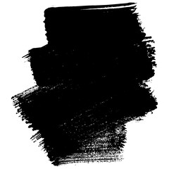 Hand drawn black ink brush strokes for unique design elements
