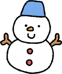snowman in a hat