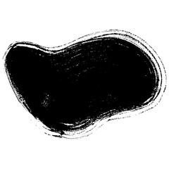 Hand drawn black ink brush strokes for creative designs