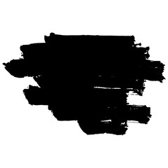 Hand drawn black brush strokes for creative design backgrounds