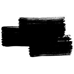 Hand drawn black brush strokes for creative design backgrounds
