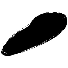 black hand-drawn brush strokes for creative design