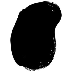 Hand drawn black ink brush strokes for grunge designs