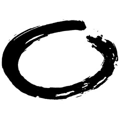 Hand drawn ink brush strokes for grunge designs