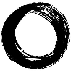 Hand drawn black ink brush strokes for grunge backgrounds