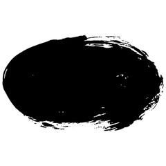 Hand drawn black ink brush strokes for grunge themed designs