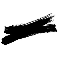 Hand drawn black brush strokes in a grunge style for design