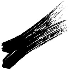 Unique hand drawn black ink brush strokes for creative design projects