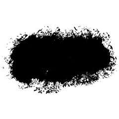 Unique hand drawn black brush strokes for grunge design backgrounds