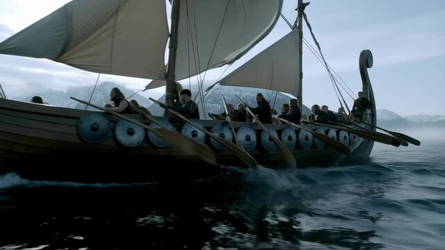 Ancient Viking Longship &ndash; Roskilde 6 Ship