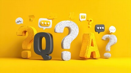 Question and answer concept art