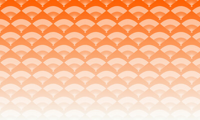 和風背景・和柄背景・和背景・和風パターン・和柄パターン・シンプル・年賀状・背景・壁紙・扇子・オレンジ色・ひな祭り