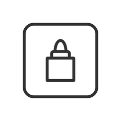 Office, Work Glue line icon – glue bottle or glue stick outline vector for stationery, office supplies, crafting tool UI