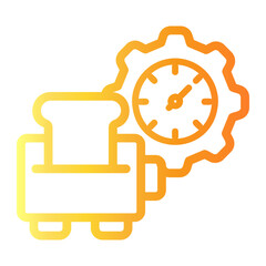 oven Line Gradient Icon