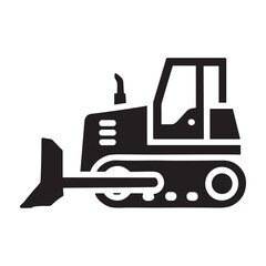 Front Loader icon or logo isolated sign symbol vector illustration - high quality black style vector icons