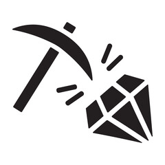 Gem icon or logo isolated sign symbol vector illustration - high quality black style vector icons