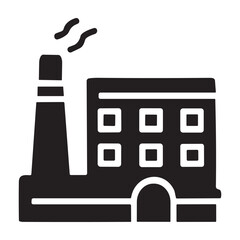 Mining Factory icon or logo isolated sign symbol vector illustration - high quality black style vector icons