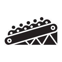 Mining Machine icon or logo isolated sign symbol vector illustration - high quality black style vector icons