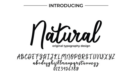 Natural - Elegant Script Font for Smooth Handwritten Design and Creative Typography