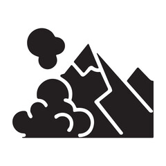 Mountain Ore icon or logo isolated sign symbol vector illustration - high quality black style vector icons