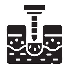 Processing Machine icon or logo isolated sign symbol vector illustration - high quality black style vector icons