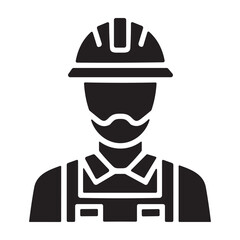 Safety Officer icon or logo isolated sign symbol vector illustration - high quality black style vector icons