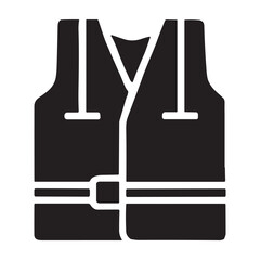 Safety Vest icon or logo isolated sign symbol vector illustration - high quality black style vector icons
